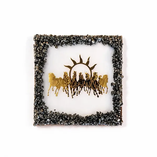 Textured_Horse_Artwork_Decorative_Frame