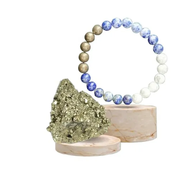 Taurus_Zodiac_Vrishabha_Rashi_Healing_Crystal_Bracelet_Natural_Reiki_Feng-Shui_Healing_Crystal_Gem_Stone_Crystal_Bracelet_for_Wealth,_Health_&_Prosperity_Comes_with_FREE_Natural_Pyrite_Stone