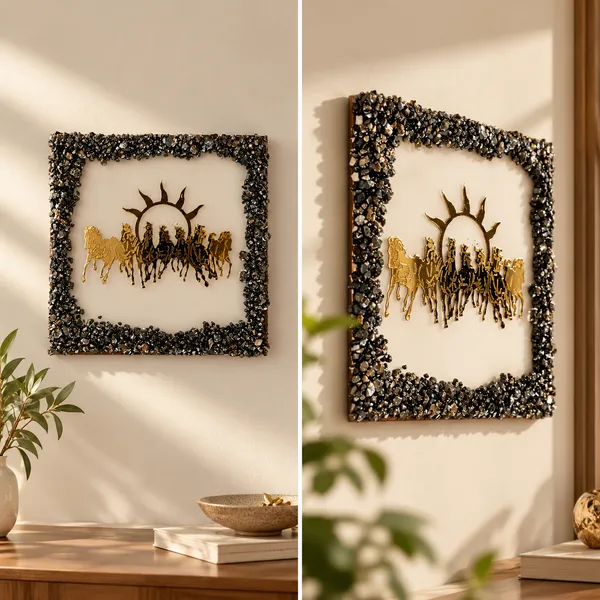 Textured_Horse_Artwork_Decorative_Frame
