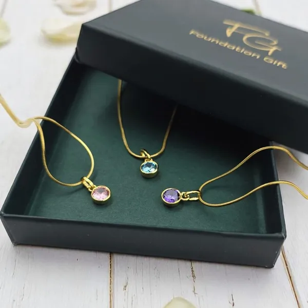 Gold_Tone_Three-Piece_Pendant_Necklace_Set_for_Women