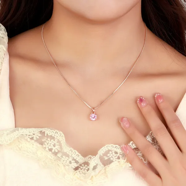 Silver_Tone_Pink_Pendant_Necklace_for_Women