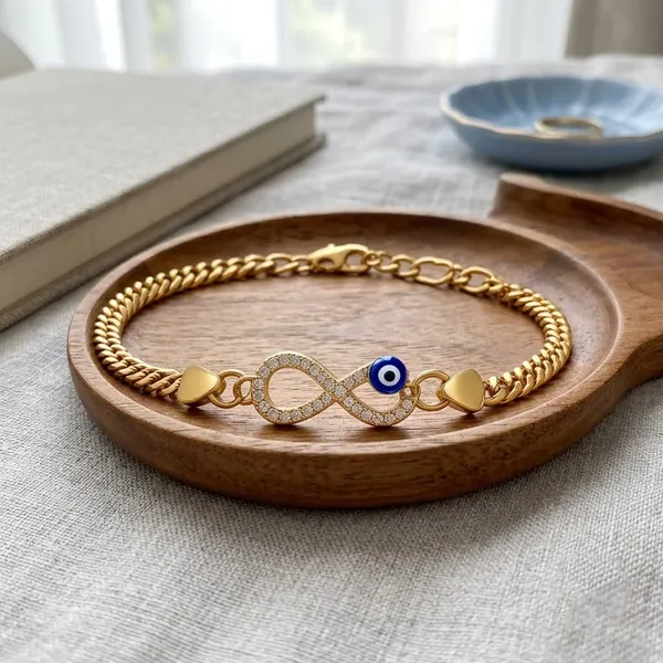 Gold_Tone_Infinity_Bracelet_for_Men