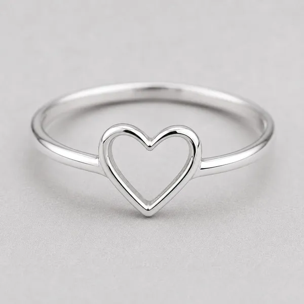 Silver_Tone_Hollow_Heart_Design_Ring_For_Women