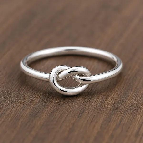 Silver_Tone_Interlocking_Knot_Ring_For_Women