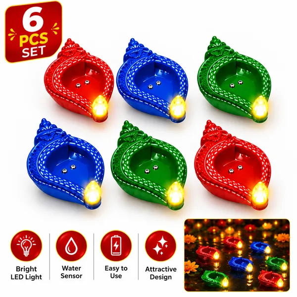 6_Pcs_LED_Diya_Set_for_Diwali_Decoration_|_Multicolor_Decorative_Electric_Diyas_with_Bright_LED_Light_for_Home,_Pooja_Room_&_Festival_Decoration