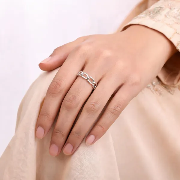 Silver_Tone_Chain_Link_Ring_For_Women