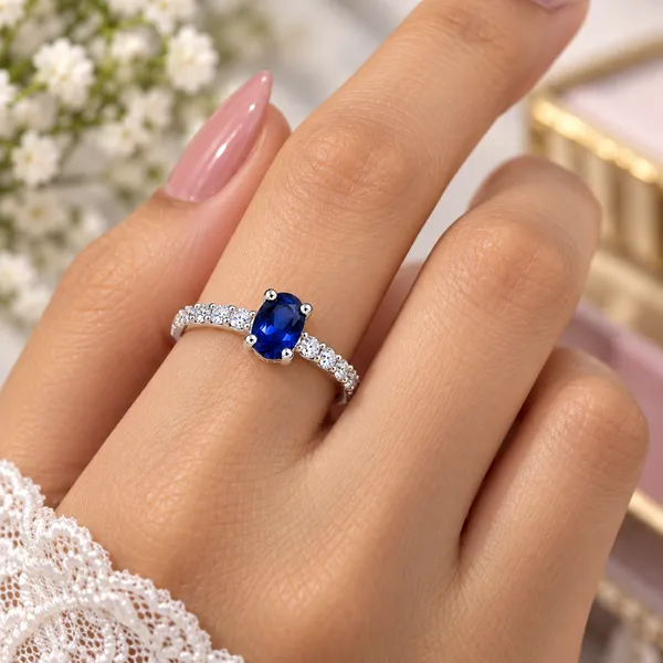 925_Silver_Blue_Stone_Elegant_Women’s_Ring_|_Stylish_Daily_Wear_Ring