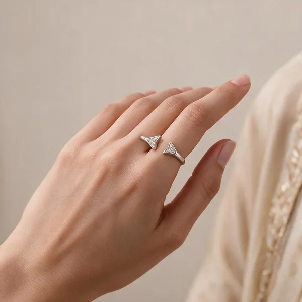 Silver_Tone_Open_Triangle_Crystal_Ring_For_Women