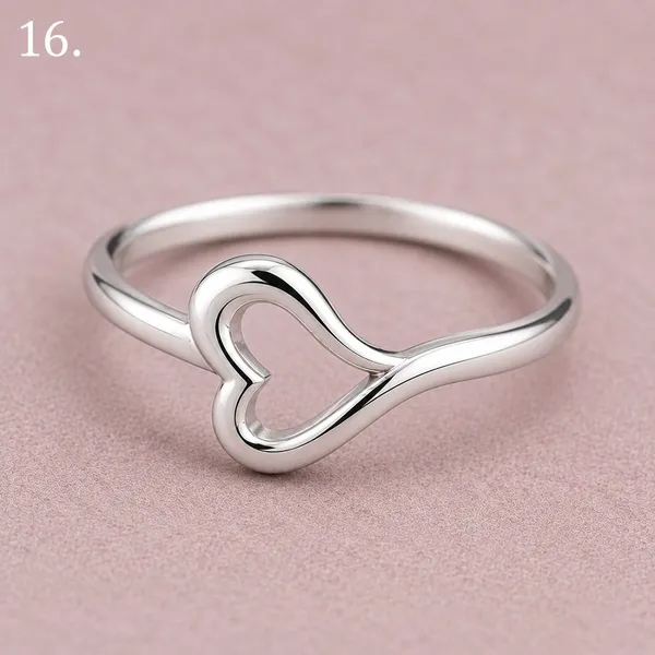 Silver_Tone_Heart_Design_Ring_For_Women