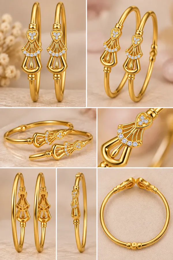 Elegant_Gold_Plated_Heart_Design_Kada_Bangle_for_Women