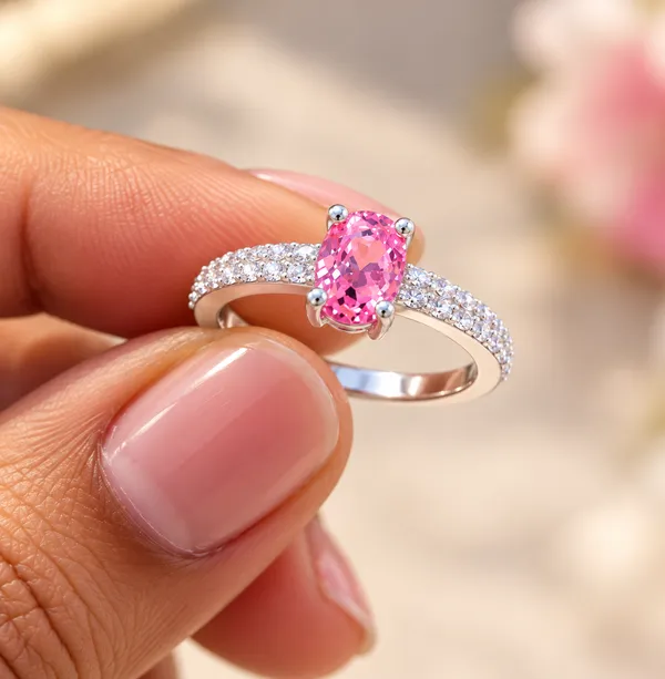 Premium_Pink_Stone_925_Silver_Ring_for_Women_|_Elegant_&_Stylish