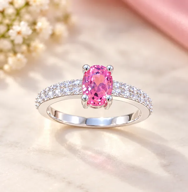 Premium_Pink_Stone_925_Silver_Ring_for_Women_|_Elegant_&_Stylish