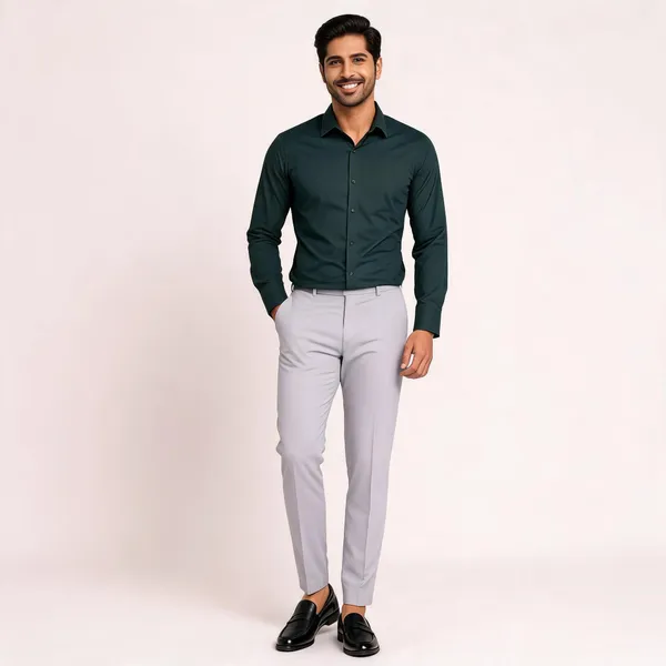 Green_Poly_Cotton_Regular_Fit_Solid_Full_Sleeve_Shirt_And_Pant_Set_For_Men