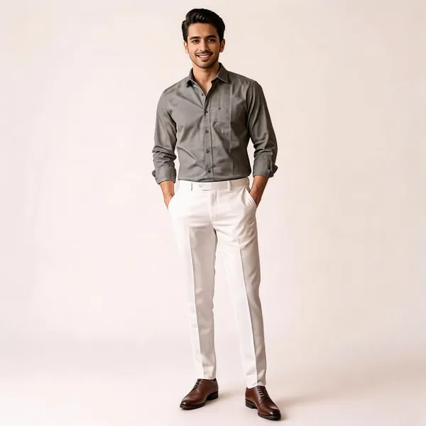 Grey_&_White_Poly_Cotton_Casual_Fit_Full_Sleeve_Shirt_And_Pant_Set_For_Men