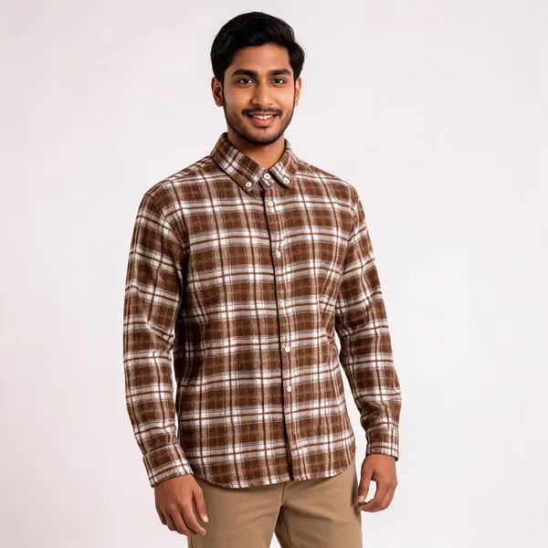 Brown_Poly_Cotton_Regular_Fit_Plaid_Full_Sleeve_Shirt_For_Men