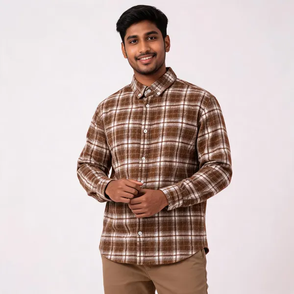 Brown_Poly_Cotton_Regular_Fit_Plaid_Full_Sleeve_Shirt_For_Men