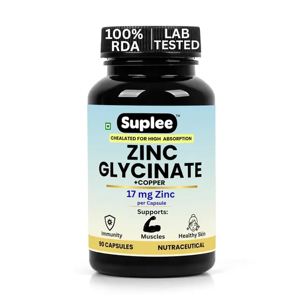Suplee_Zinc_Glycinate_With_Copper_Supplement_17mg_Zinc_1_7mg_Copper_High_Absorption_Chelated_Formula_For_Immunity_Skin_Muscle_Health_90_Veg_Capsules_Lab_Tested