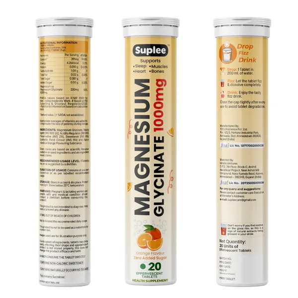 Suplee_Magnesium_Glycinate_Effervescent_Tablets_1000mg_Orange_20_Count_-_Pack_of_2