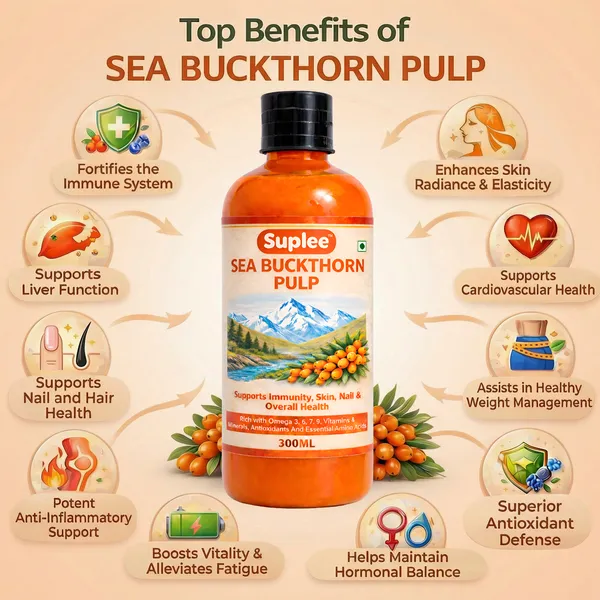 Suplee_99.9%_Pure_Himalayan_Sea_Buckthorn_Pulp_300ml_|_Original_&_Natural_Seabuckthorn_Pulp_Concentrate_Rich_in_Omega_3,_6,_7_&_9_|_Sugar_Free_Immunity_Booster_&_Antioxidant_Supplement_for_Radiant_Skin,_Hair_&_Overall_Health_|_300ml