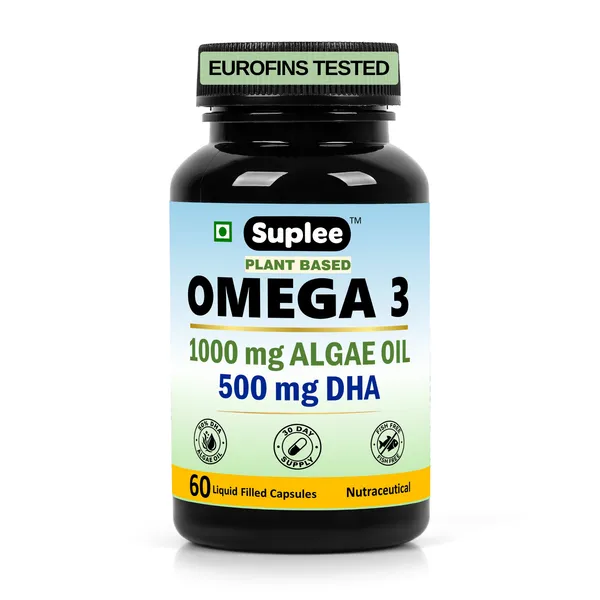 Suplee_Plant_Based_Omega_3_Algae_Oil_1000mg_with_500mg_DHA_|_Vegetarian_Liquid_Capsules_|_Supports_Brain,_Joint_&_Eye_Health_(60_Count)