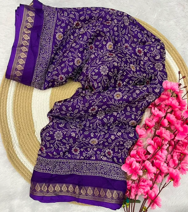 Purple_Floral_Vine_Print_Saree_For_Women