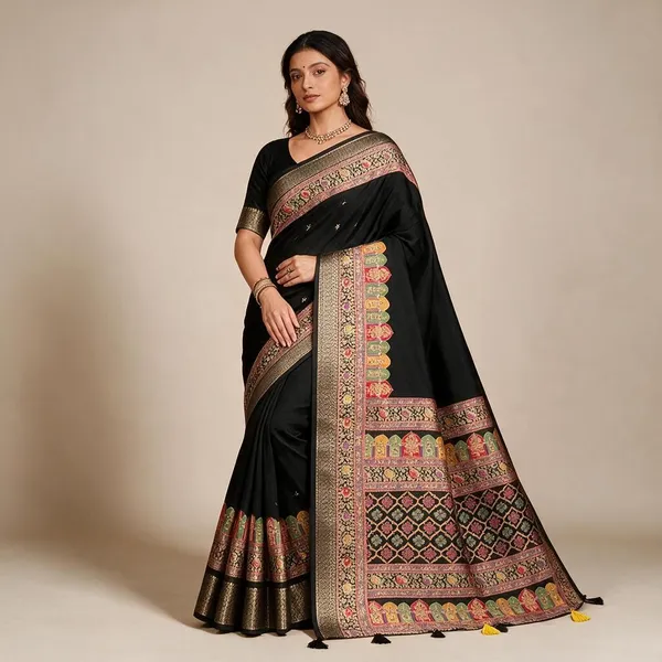Black_Kasturi_Silk_Traditional_Motif_Saree_For_Women