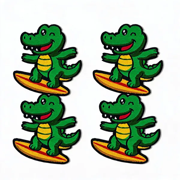 Surfing_Croc_Solo_Patch_Pack_Of_4