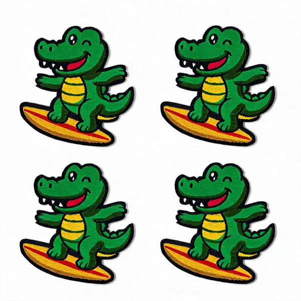 Surfing_Croc_Solo_Patch_Pack_Of_4
