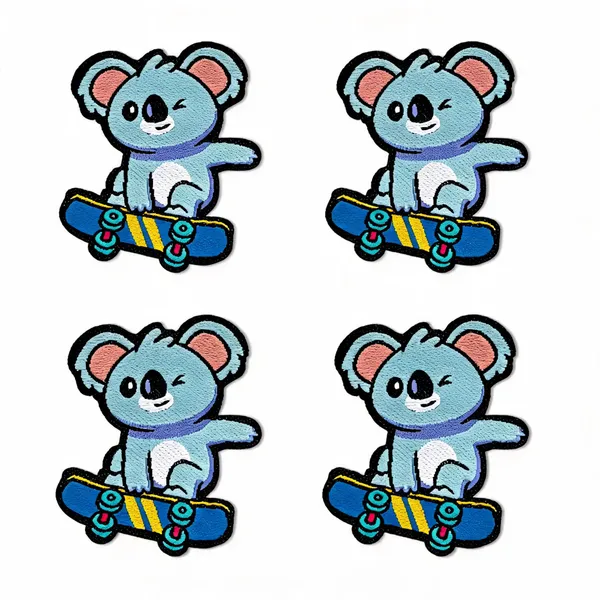 Skating_Koala_Solo_Patch_Pack_Of_4