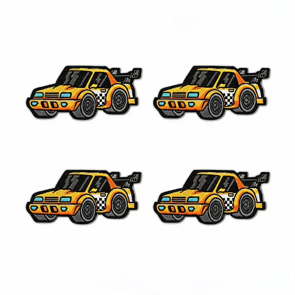 Nascar_Car_Solo_Patch_Pack_Of_4