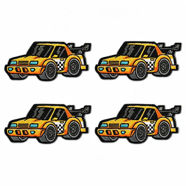 Nascar_Car_Solo_Patch_Pack_Of_4