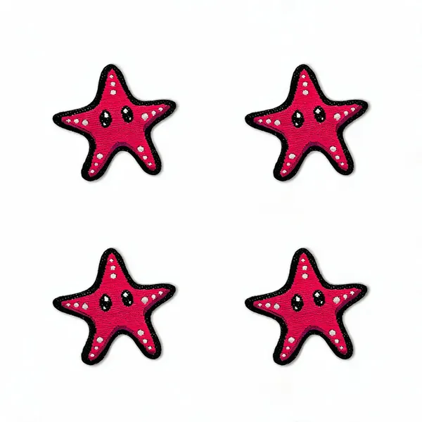 Pink_Star_Fish_Solo_Patch_Pack_Of_4