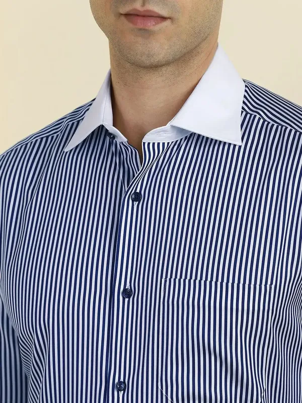 Blue_White_Cotton_Regular_Fit_Striped_Shirt_For_Men
