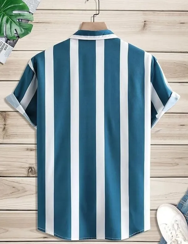 Blue_White_Cotton_Relaxed_Fit_Striped_Short_Sleeve_Shirt_For_Men