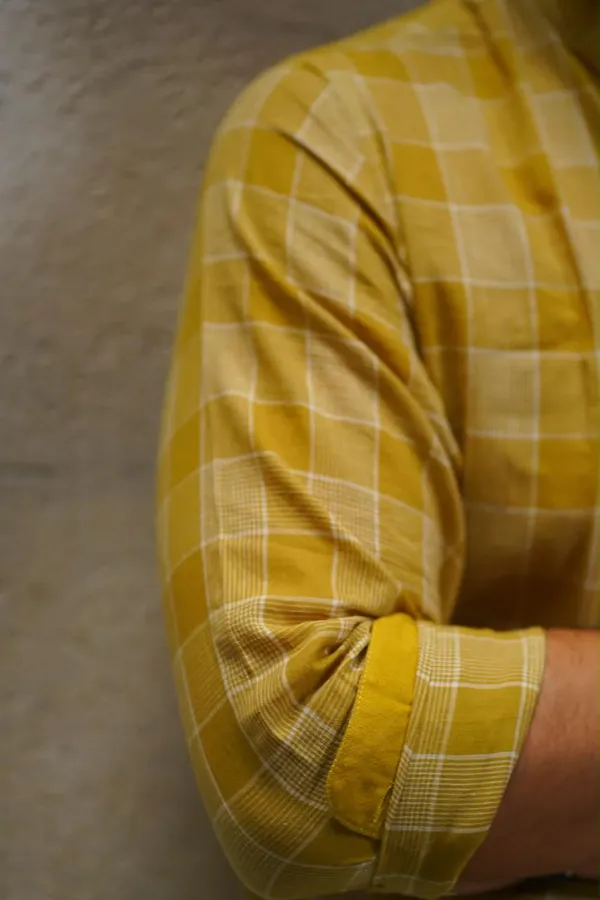 Yellow_Cotton_Relaxed_Fit_Checked_Casual_Shirt_For_Men