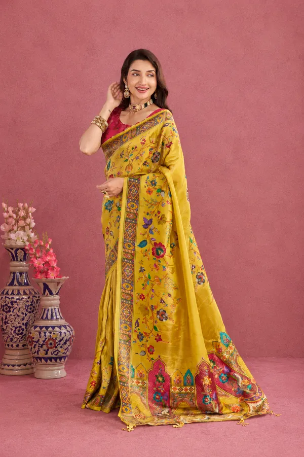 Mustard_Yellow_Viscose_Tissue_Silk_Saree