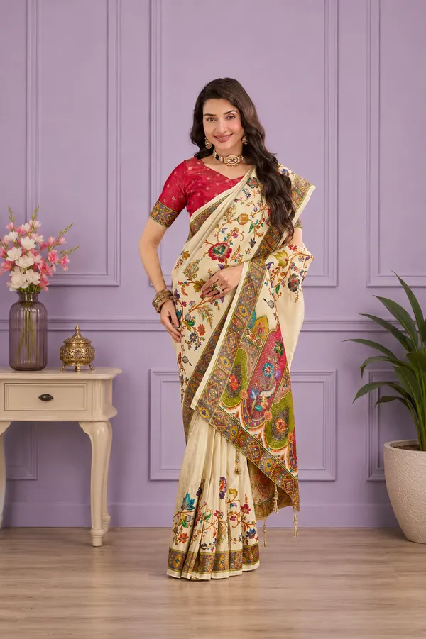 Off_White_Viscose_Tissue_Silk_Saree
