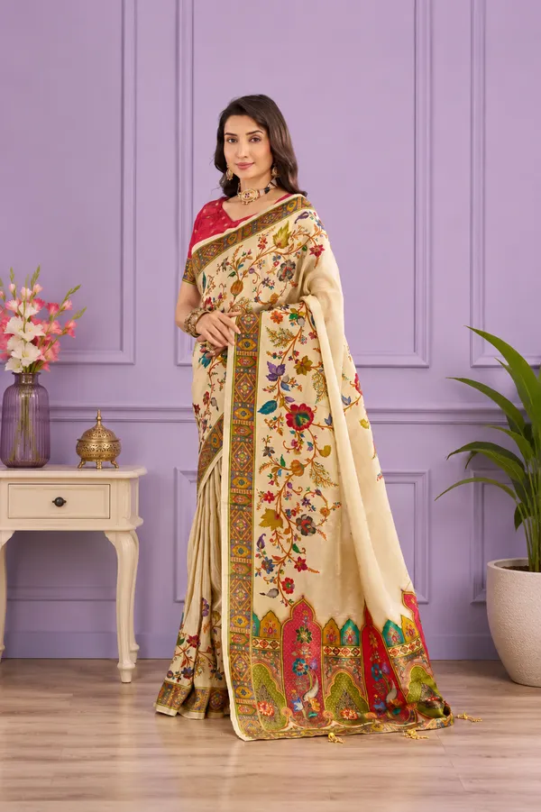Off_White_Viscose_Tissue_Silk_Saree
