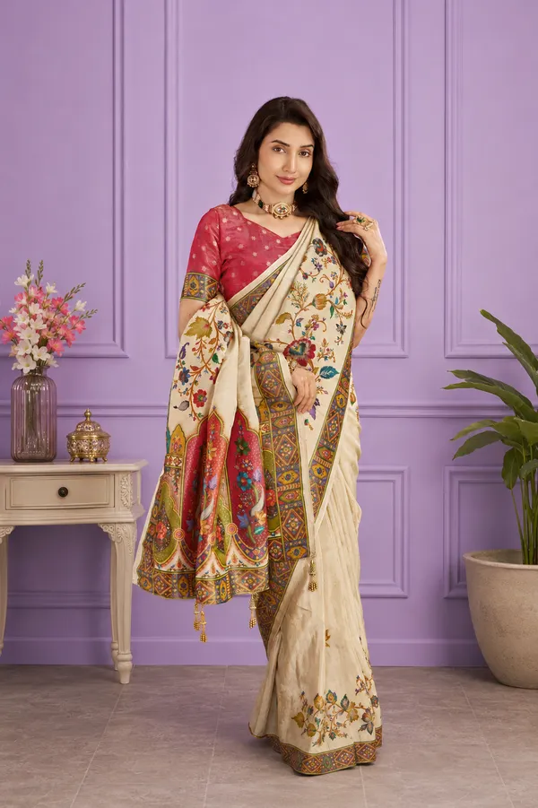 Off_White_Viscose_Tissue_Silk_Saree