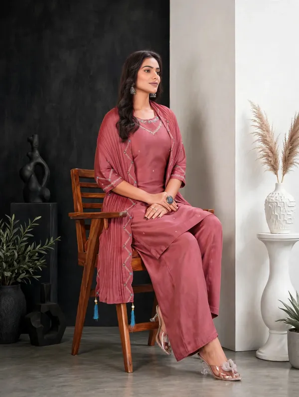 Dusty_Rose_Gaji_Silk_Palazzo_Suit_Set