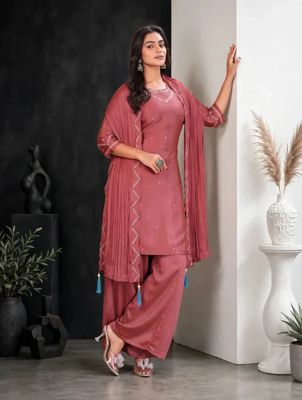 Dusty_Rose_Gaji_Silk_Palazzo_Suit_Set