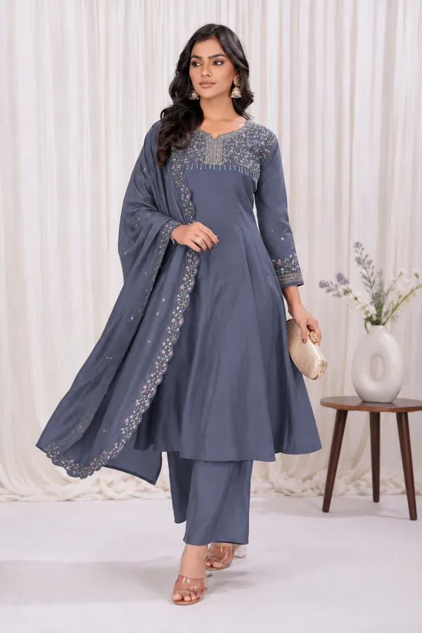 Steel_Blue_Roman_Silk_Embroidered_Anarkali_Suit_Set