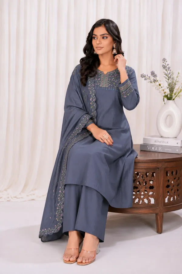 Steel_Blue_Roman_Silk_Embroidered_Anarkali_Suit_Set