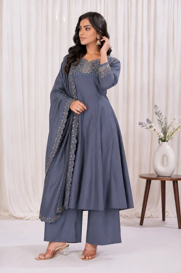 Steel_Blue_Roman_Silk_Embroidered_Anarkali_Suit_Set