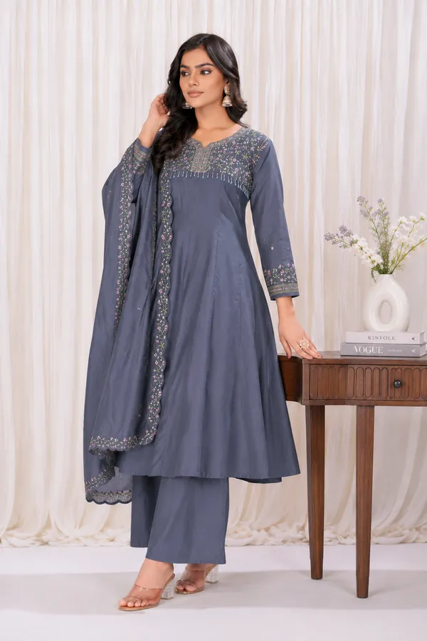 Steel_Blue_Roman_Silk_Embroidered_Anarkali_Suit_Set
