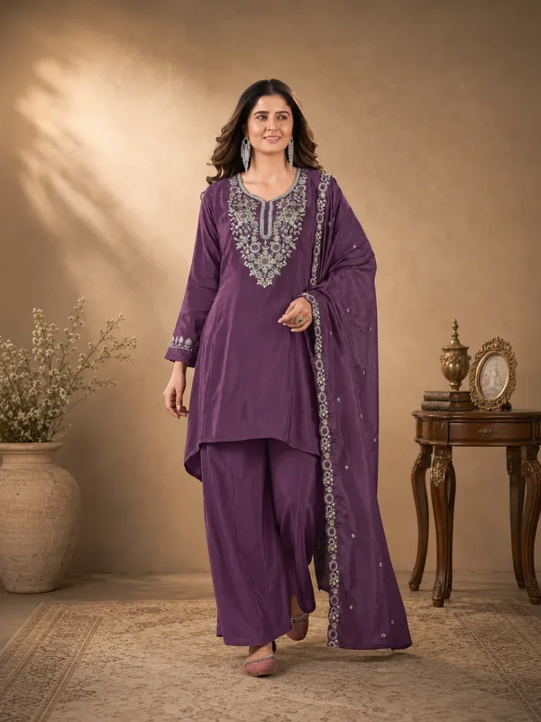 Grape_Purple_Pure_Natural_Crepe_Sharara_Suit_Set