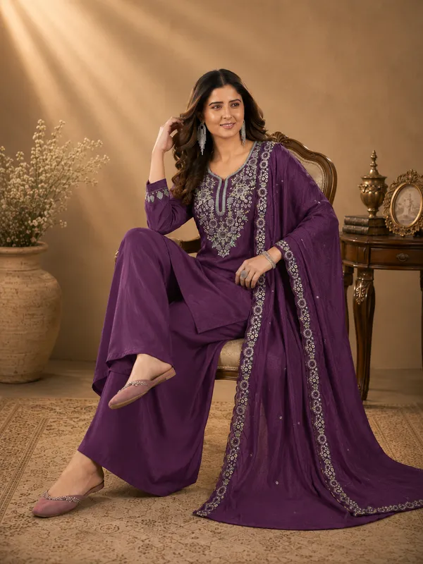 Grape_Purple_Pure_Natural_Crepe_Sharara_Suit_Set