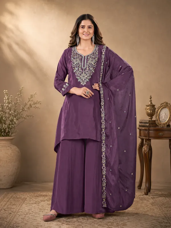 Grape_Purple_Pure_Natural_Crepe_Sharara_Suit_Set