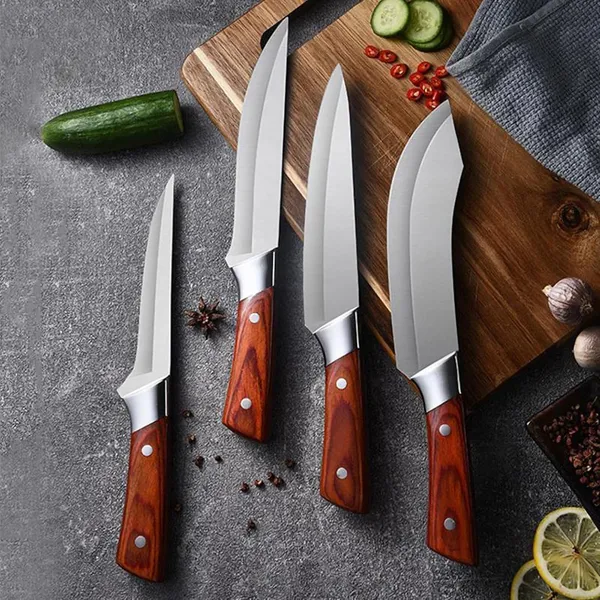 Professional_Kitchen_Utility_Cutter_Set_of_4_Stainless_Steel_Sharp_Edge_Food_Prep_Slicer_with_Ergonomic_Wooden_Design_Handle_for_Fruits,_Vegetables,_Meat_Multipurpose_Home_&_Restaurant_Use