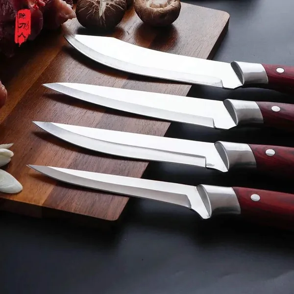 Professional_Kitchen_Utility_Cutter_Set_of_4_Stainless_Steel_Sharp_Edge_Food_Prep_Slicer_with_Ergonomic_Wooden_Design_Handle_for_Fruits,_Vegetables,_Meat_Multipurpose_Home_&_Restaurant_Use